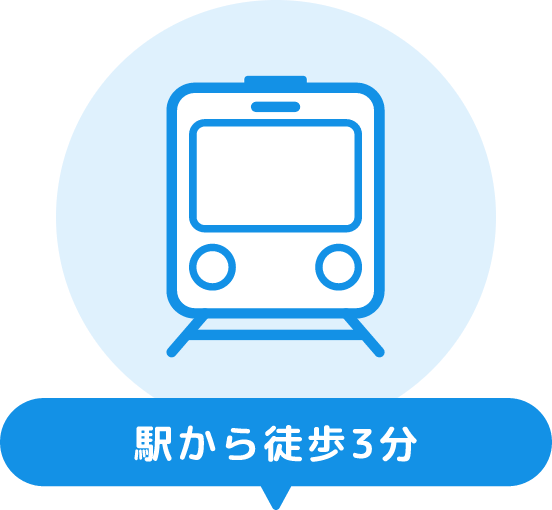 駅から徒歩3分